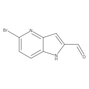 5-bromo-1H-pyrrolo[3,2-b]pyridine-2-carbaldehyde结构式