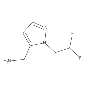 [1-(2,2-difluoroethyl)-1H-pyrazol-5-yl]methanamine结构式
