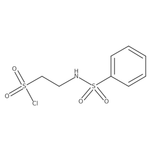 2-Benzenesulfonamidoethane-1-sulfonyl chloride结构式