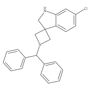 1-Benzhydryl-6'-chlorospiro[azetidine-3,3'-indoline] Structure