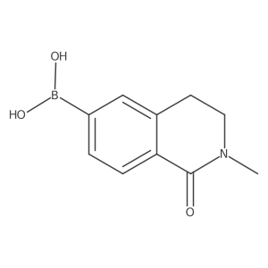 (2-Methyl-1-oxo-1,2,3,4-tetrahydroisoquinolin-6-yl)boronic acid结构式