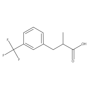 (2S)-2-Methyl-3-[3-(trifluoromethyl)phenyl]propanoic acid Structure