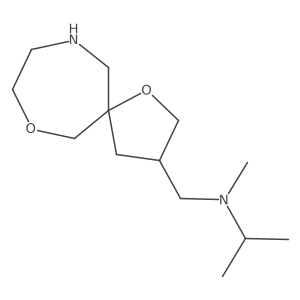 N-(1,7-dioxa-10-azaspiro[4.6]undecan-3-ylmethyl)-N-methylpropan-2-amine Structure