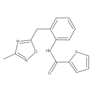 N-(2-((3-methyl-1,2,4-oxadiazol-5-yl)methyl)phenyl)thiophene-2-carboxamide Structure