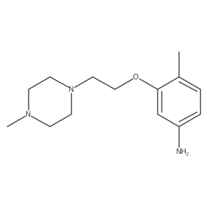 4-Methyl-3-[2-(4-methylpiperazin-1-yl)ethoxy]aniline Structure