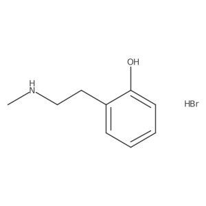 2-[2-(Methylamino)ethyl]phenol hydrobromide结构式
