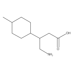 4-Amino-3-(4-methylcyclohexyl)butanoic acid结构式