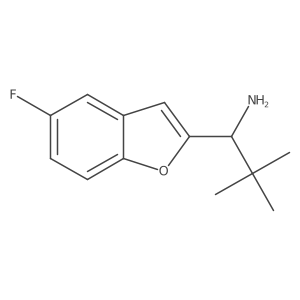 1-(5-Fluorobenzofuran-2-yl)-2,2-dimethylpropan-1-amine结构式