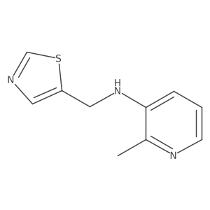 2-methyl-N-(1,3-thiazol-5-ylmethyl)pyridin-3-amine结构式