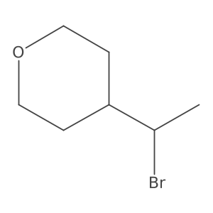 4-(1-Bromoethyl)oxane结构式