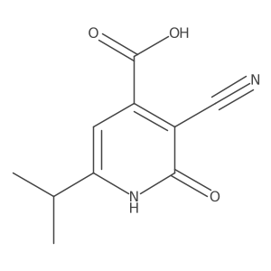 3-Cyano-6-isopropyl-2-oxo-1,2-dihydropyridine-4-carboxylic acid结构式