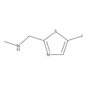 [(5-Iodo-1,3-thiazol-2-yl)methyl](methyl)amine Structure