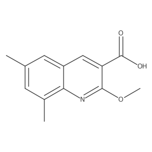 2-Methoxy-6,8-dimethylquinoline-3-carboxylic acid Structure