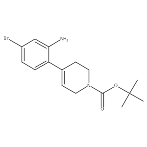 tert-butyl 4-(2-amino-4-bromophenyl)-5,6-dihydropyridine-1(2H)-carboxylate Structure