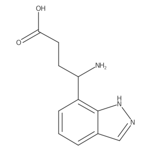 4-amino-4-(1H-indazol-7-yl)butanoic acid结构式