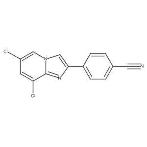4-(6,8-Dichloroimidazo[1,2-a]pyridin-2-yl)benzonitrile Structure