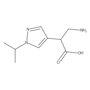 3-amino-2-[1-(propan-2-yl)-1H-pyrazol-4-yl]propanoic acid Structure