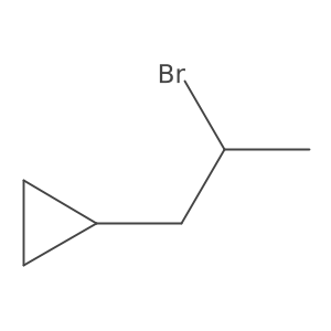 (2-Bromopropyl)cyclopropane结构式