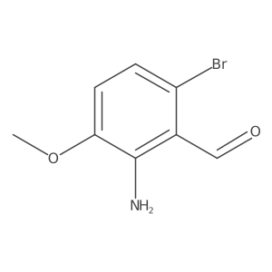 2-Amino-6-bromo-3-methoxybenzaldehyde Structure