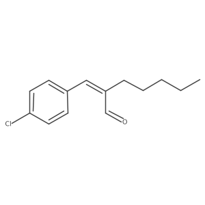 (2E)-2-[(4-Chlorophenyl)methylene]heptanal结构式