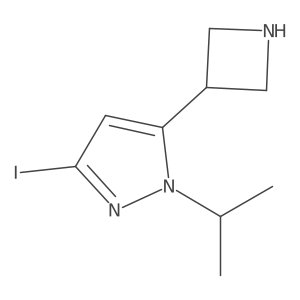 5-(azetidin-3-yl)-3-iodo-1-isopropyl-1H-pyrazole Structure