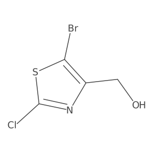 (5-Bromo-2-chlorothiazol-4-YL)methanol结构式