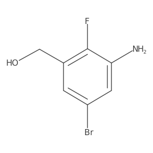 (3-Amino-5-bromo-2-fluorophenyl)methanol结构式