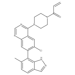 1-[4-[6-Chloro-7-(6-methyl-1h-indazol-7-yl)-4-quinazolinyl]-1-piperazinyl]-2-propen-1-one结构式