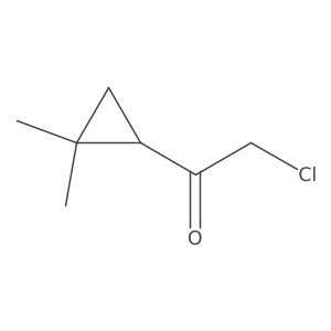 2-Chloro-1-(2,2-dimethylcyclopropyl)ethanone Structure
