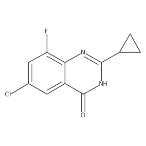 6-Chloro-2-cyclopropyl-8-fluoroquinazolin-4(3H)-one Structure