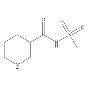 (3R)-N-Methanesulfonylpiperidine-3-carboxamide结构式