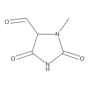 3-Methyl-2,5-dioxoimidazolidine-4-carbaldehyde结构式