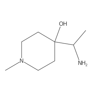 4-(1-Aminoethyl)-1-methylpiperidin-4-ol Structure