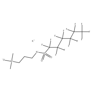 3-[(Perfluorohexane-1-sulfonyl)amino]-N,N-dimethylpropan-1-amine N-oxide potassium salt Structure
