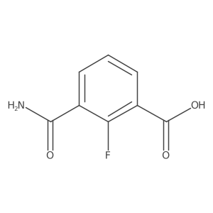 3-Carbamoyl-2-fluorobenzoic acid结构式