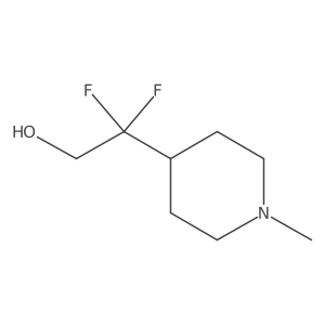 2,2-Difluoro-2-(1-methylpiperidin-4-yl)ethan-1-ol Structure