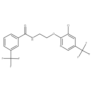 N-(2-{[3-chloro-5-(trifluoromethyl)pyridin-2-yl]oxy}ethyl)-3-(trifluoromethyl)benzamide结构式