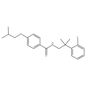 Benzamide, N-[2-(2-fluorophenyl)-2-methylpropyl]-4-(2-methylpropoxy)- Structure