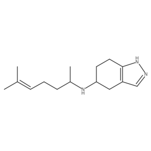 N-(6-methylhept-5-en-2-yl)-4,5,6,7-tetrahydro-1H-indazol-5-amine结构式