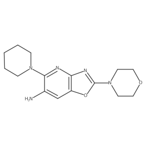 2-(4-Morpholinyl)-5-(1-piperidinyl)oxazolo[4,5-b]pyridin-6-amine结构式