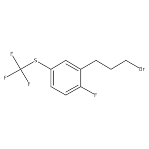 1-(3-Bromopropyl)-2-fluoro-5-(trifluoromethylthio)benzene Structure