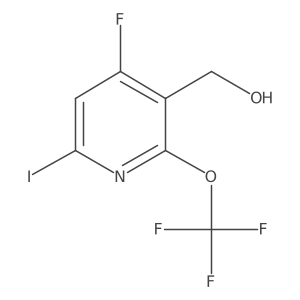 4-Fluoro-6-iodo-2-(trifluoromethoxy)pyridine-3-methanol Structure