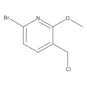 6-Bromo-3-(chloromethyl)-2-methoxypyridine Structure