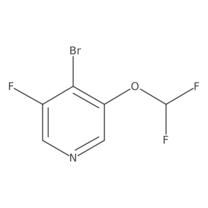 4-Bromo-3-(difluoromethoxy)-5-fluoropyridine Structure