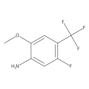 5-Fluoro-2-methoxy-4-(trifluoromethyl)aniline Structure
