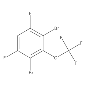 1,3-Dibromo-4,6-difluoro-2-(trifluoromethoxy)benzene结构式