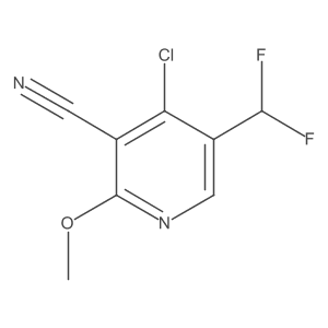 4-Chloro-5-(difluoromethyl)-2-methoxynicotinonitrile Structure