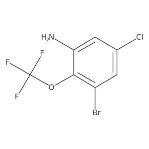 3-Bromo-5-chloro-2-(trifluoromethoxy)aniline Structure