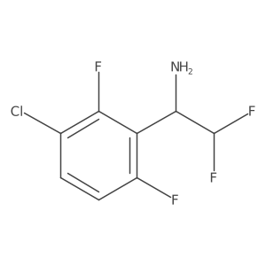 1-(3-Chloro-2,6-difluorophenyl)-2,2-difluoroethan-1-amine结构式