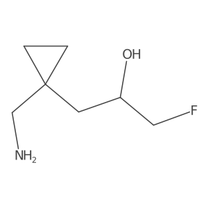 1-[1-(Aminomethyl)cyclopropyl]-3-fluoropropan-2-ol Structure